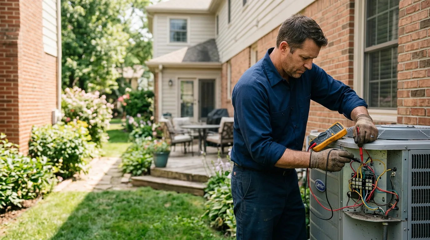 HVAC technician working near Walton, NY